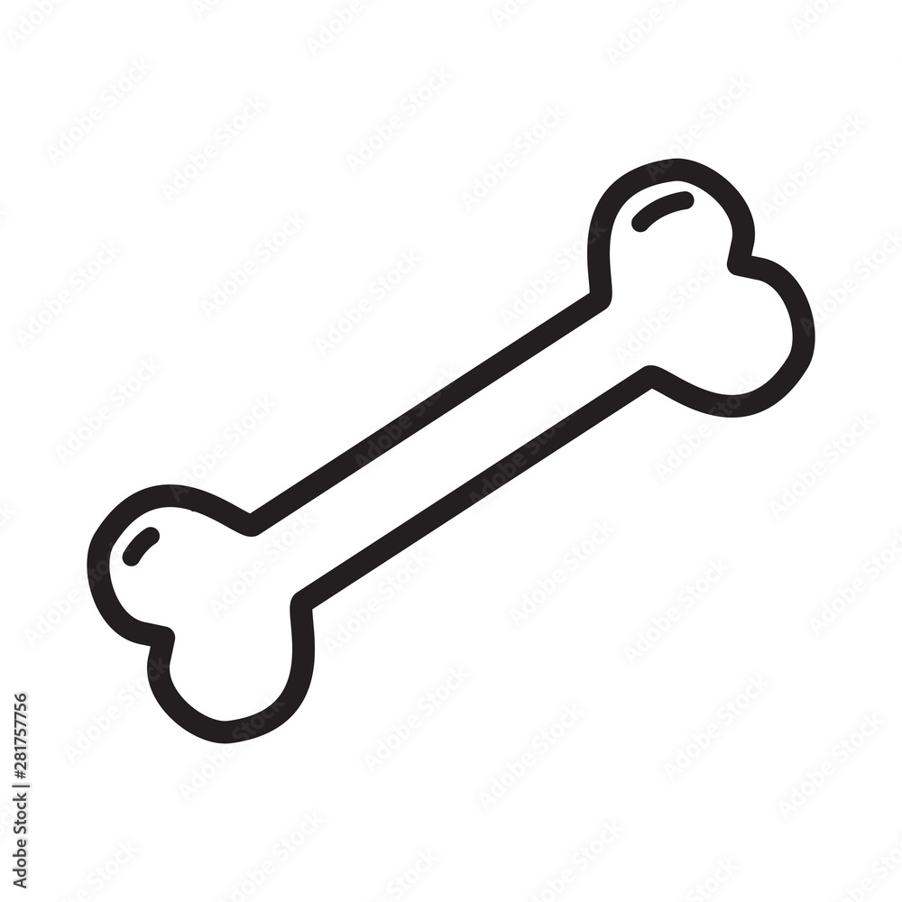 Bone illustration icon Bone illustration icon