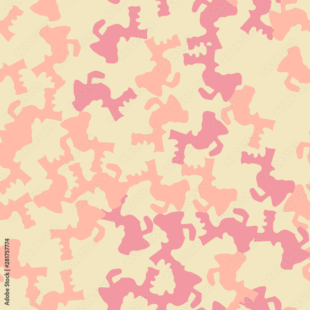 Desert camouflage of various shades of yellow, red and orange colors Desert camouflage of various shades of yellow, red and orange colors