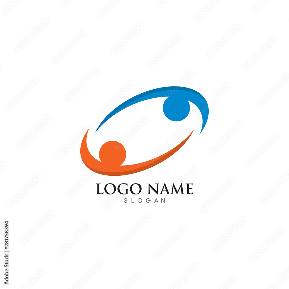 Fun people Healthy Life Logo template vector icon design Fun people Healthy Life Logo template vector icon design