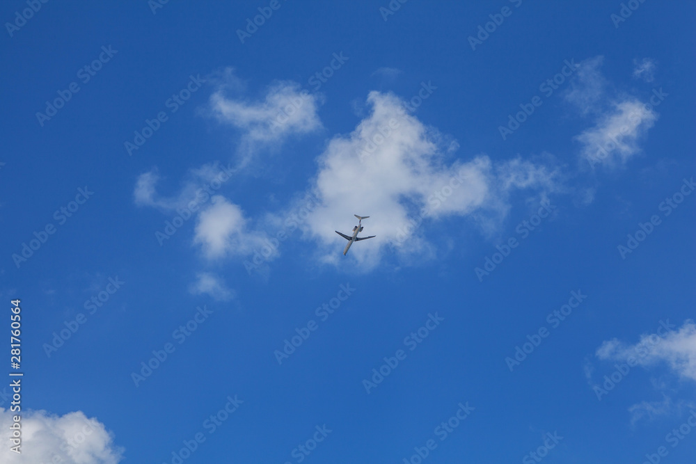 Fototapeta premium Big plane in the sky.