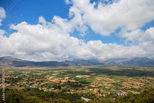 View on the road to the cave of Zeus
