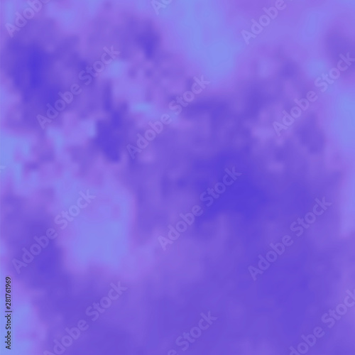 Blue Smoke or Fog Transparent Pattern. Cloud Special Effect. Natural Phenomenon, Mysterious Atmosphere or Mist.