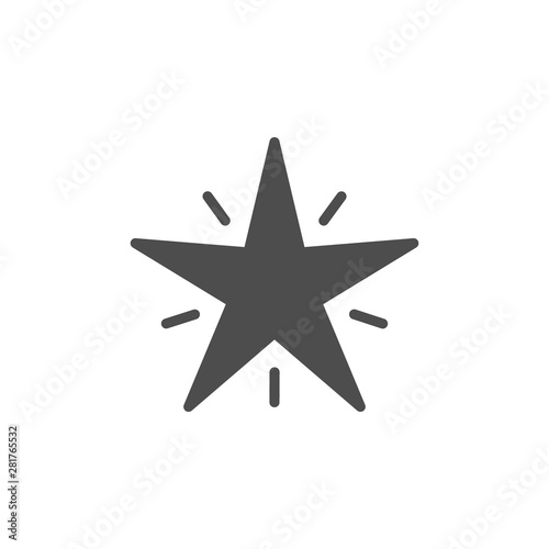 Star icon. Simple symbol concept