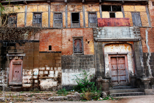 Old house in street, Paithan, Aurangabad, Maharashtra