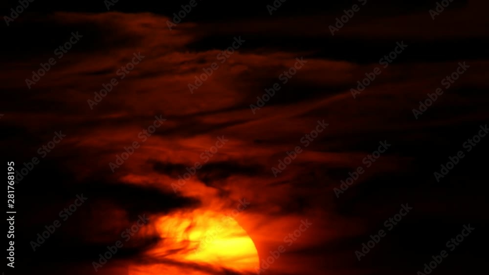 Timelapse of sun rising in sky, Japan Timelapse of sun rising in sky, Japan
