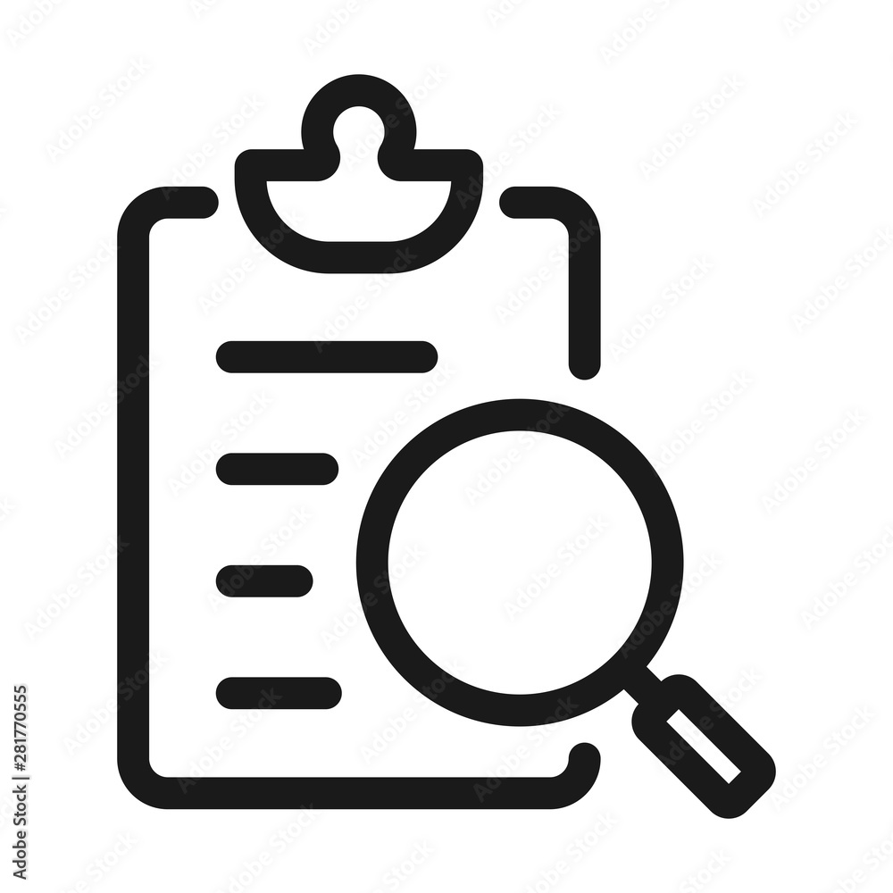 text search - minimal line web icon. simple vector illustration. concept for infographic, website or app.