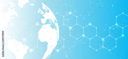 Technologie, Globalisierung, Netzwerk Konzept