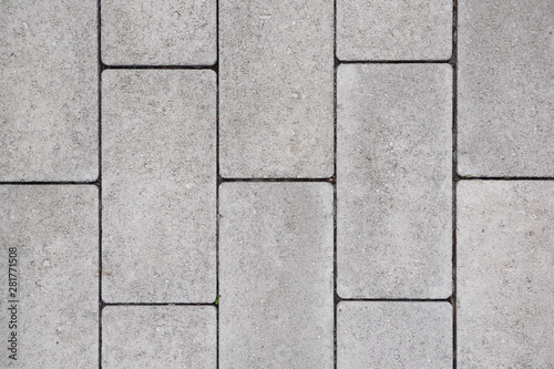 Wallpaper Mural gray paving slabs laid in straight rows. texture, background. Torontodigital.ca