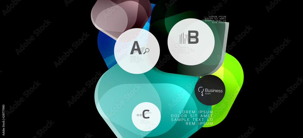 Retro colorful geometric background - circles on black, great design for any purposes. Creative minimal concept Retro colorful geometric background - circles on black, great design for any purposes. Creative minimal concept