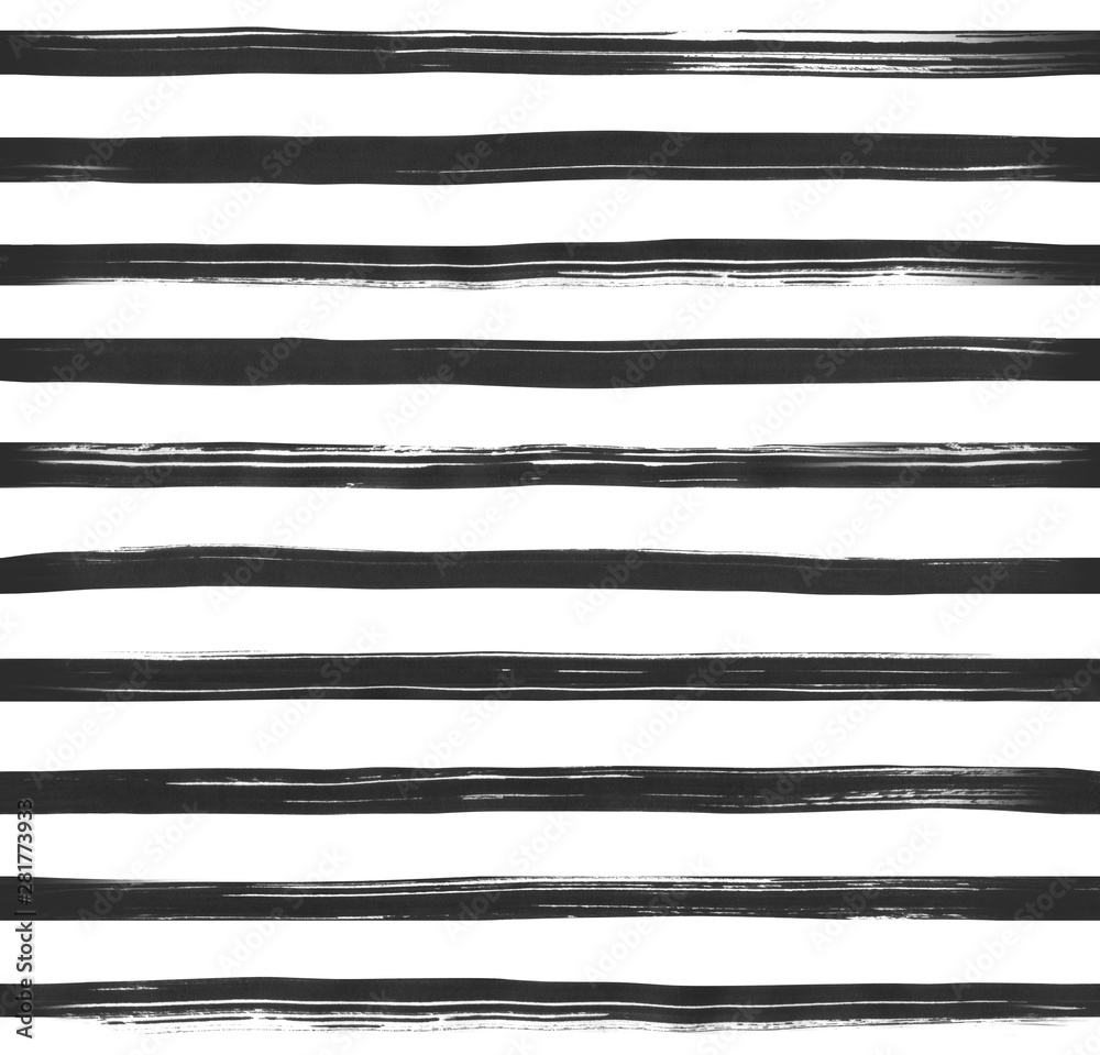 Horizontal seamles striped pattern. Hand drawn grunge black and white stripes. Horizontal seamles striped pattern. Hand drawn grunge black and white stripes.