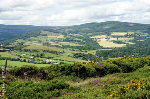 Landscapes of Ireland.Sunday walk through the Dublin Hills.