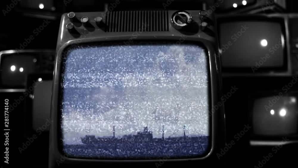 Tv With Bomb Exploding Retro TV Captures a Huge Atomic Bomb Explosion Underwater with its ...