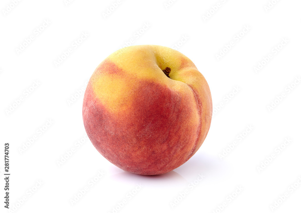 Peach isolated on white background Peach isolated on white background