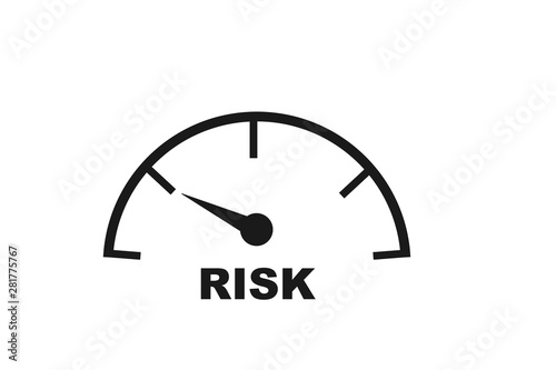 Modern Risk Management icon vector, symbolizing risk management