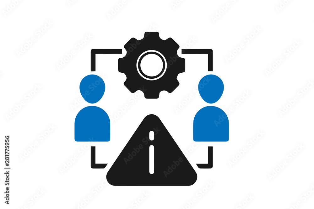Modern Risk Management icon vector, symbolizing risk management Modern Risk Management icon vector, symbolizing risk management