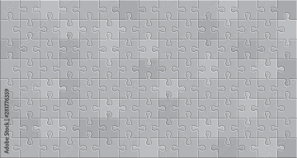 puzzle gray - obrazy, fototapety, plakaty 