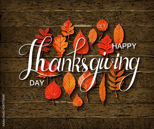 Happy Thanksgiving holiday banner