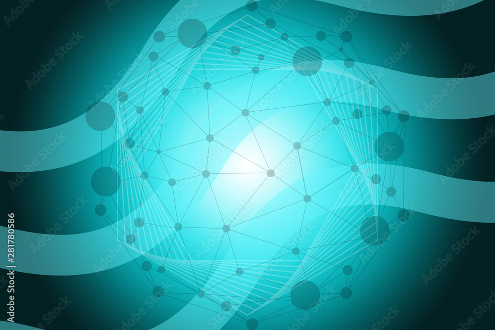 Fototapeta premium abstract, blue, technology, design, wave, line, light, lines, illustration, digital, pattern, wallpaper, web, concept, backdrop, futuristic, tunnel, grid, motion, computer, fractal, graphic, texture