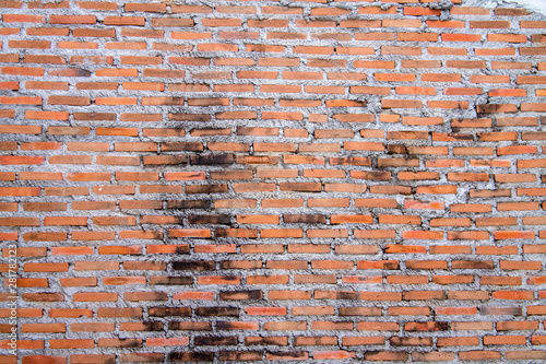 Brick wall texture background suitable make materials for 3d wall of interiors design and wallpaper background.