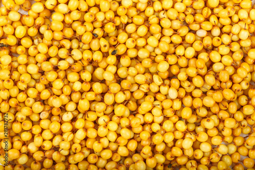 raw sea buckthorn as background photo