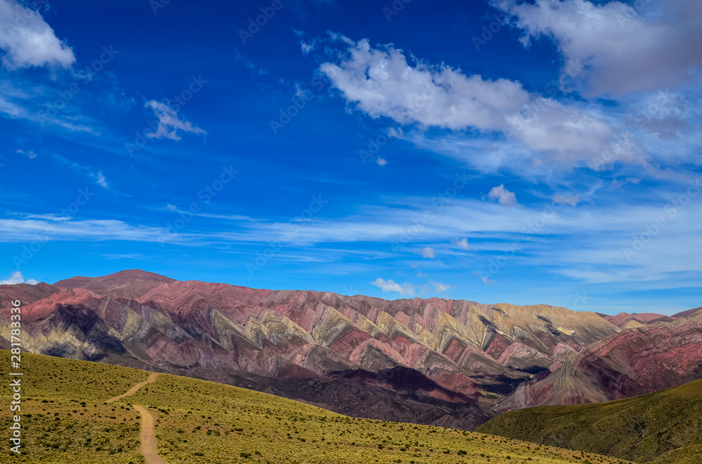 Hornocal hill, Mountain of fourteen colors, Quebrada de Humahuaca, Northern Argentina