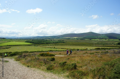 Landscapes of Ireland.Sunday walk through the Dublin Hills. © valerijs