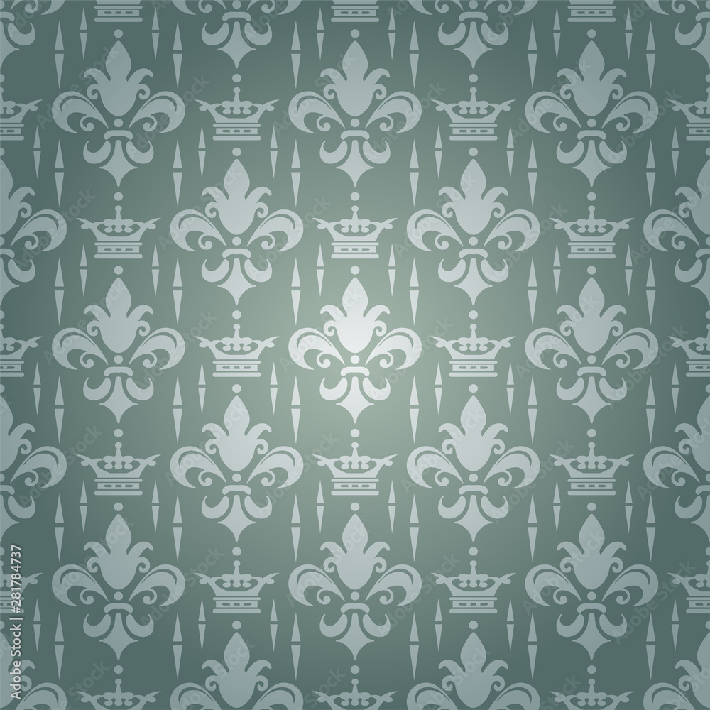 Royal damask wallpaper for decorative design Royal damask wallpaper for decorative design