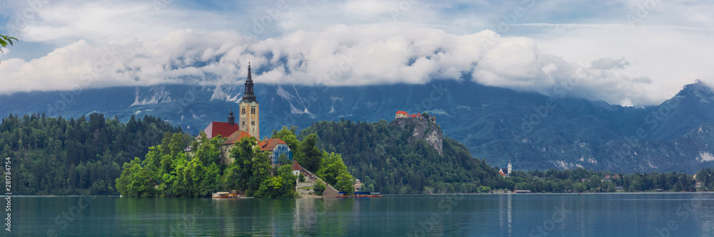 Panoramic view of Bled  Slovenia