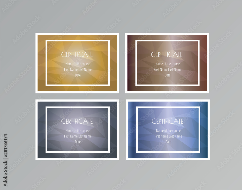 Fototapeta premium set of frames on vintage background
