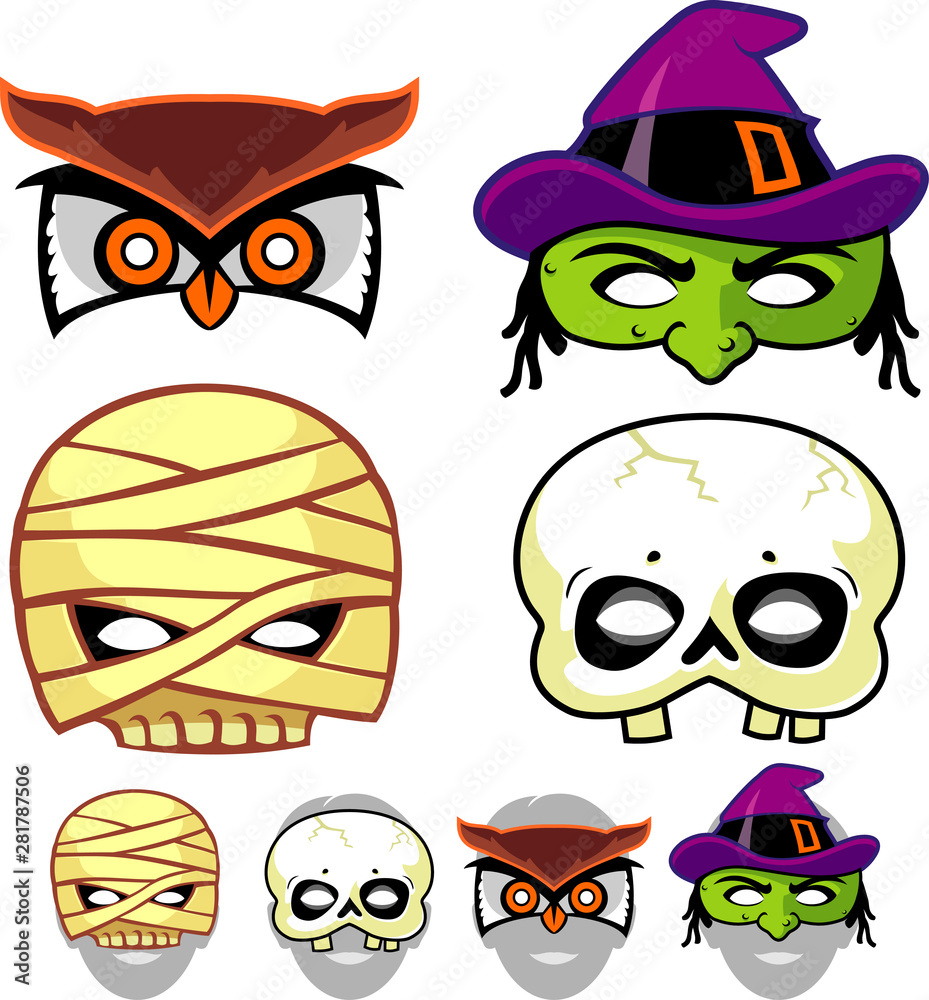 Masks of Monsters Halloween Set