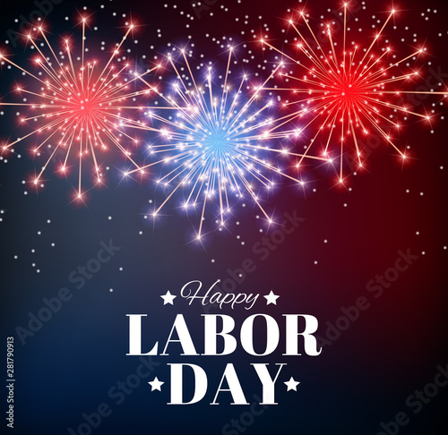 Happy Labor Day Poster Vector Illustration