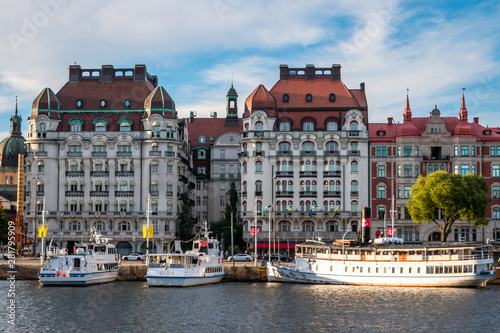 Stockholm in Sweden a touristic attraction in Scandinavia with nice museums and beautiful buildings 