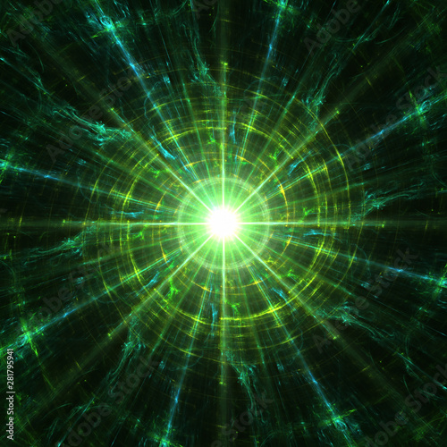 Green spiral of quantum physics energy