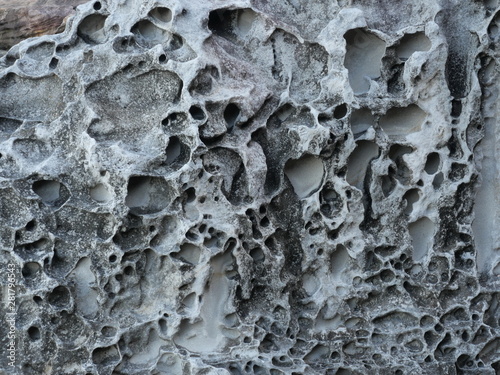 rough texture rock stone at seaside
