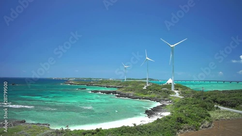 Drone shot of seacoast