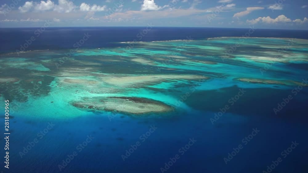 Aerial view of coral islands, Miyakojima, Okinawa Prefecture, Japan Aerial view of coral islands, Miyakojima, Okinawa Prefecture, Japan