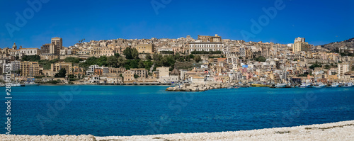 Fototapeta Naklejka Na Ścianę i Meble -   Hafen von Sciacca, Sizilien Italien, Panorama