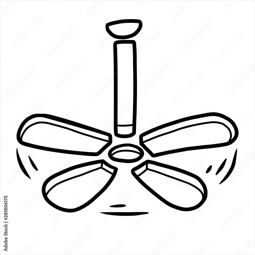 Bell Brass - DC ceiling fan in a modern design, with lighting, remote  control, summer / winter operation
