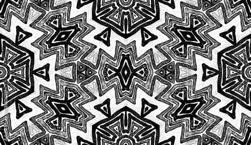 Dark black and white Geometric Watercolor. Decent 