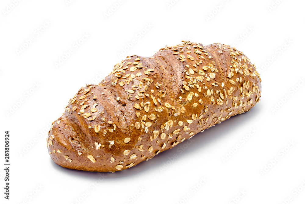 baking bread in detail isolated on white background close up baking bread in detail isolated on white background close up