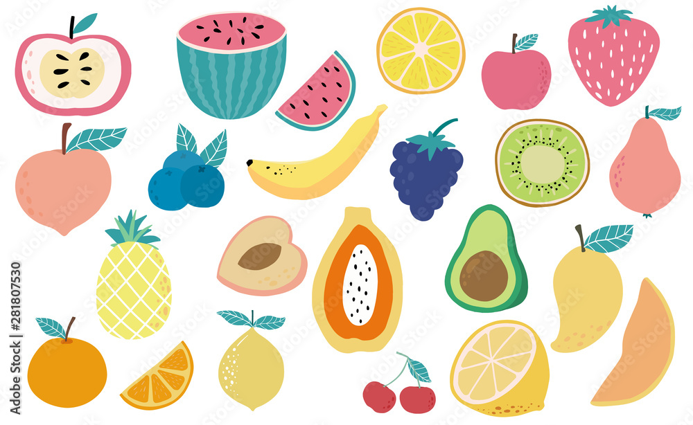 seamless pattern with fruits and vegetables seamless pattern with fruits and vegetables