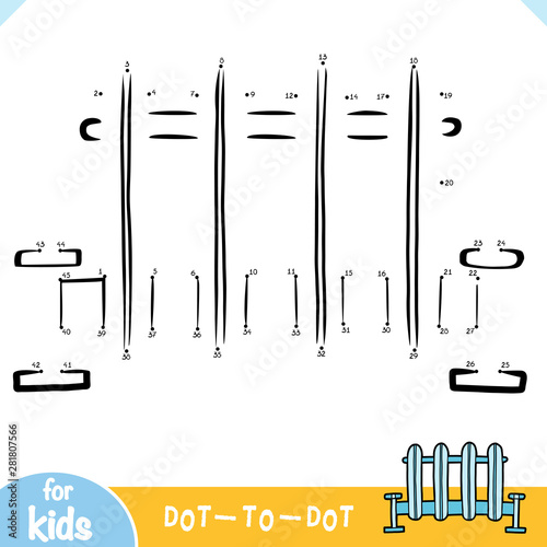 Numbers game, education game for children, Central Heating Radiator