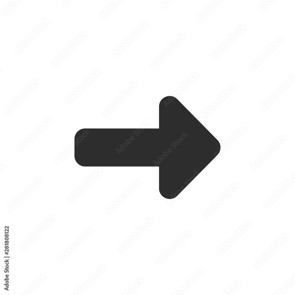 Arrow, forward icon. Vector illustration, flat design. Arrow, forward icon. Vector illustration, flat design.