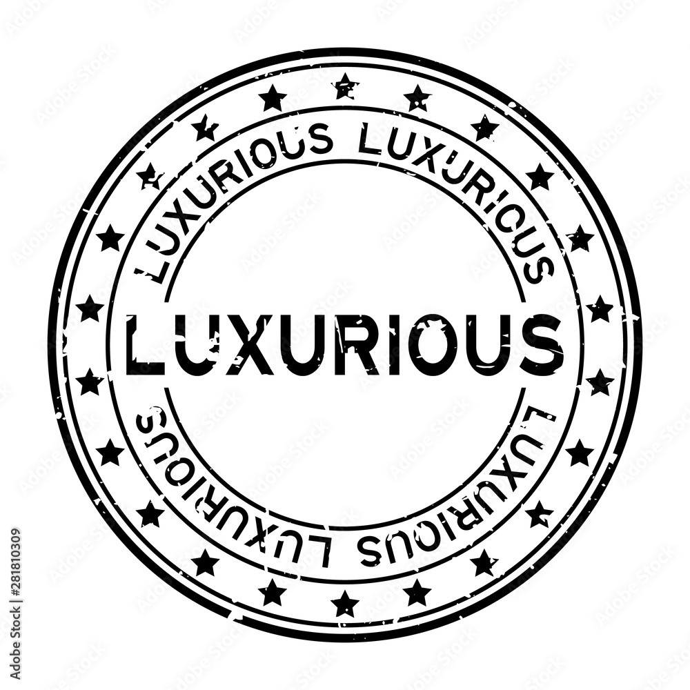 Grunge black luxurious word squre rubber seal stamp on white background Grunge black luxurious word squre rubber seal stamp on white background