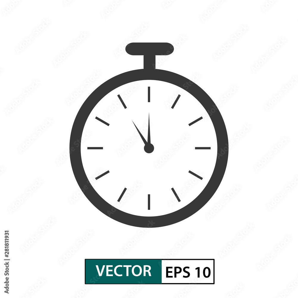 Timer vector icon. isolated on white. Vector illustration EPS 10 Timer vector icon. isolated on white. Vector illustration EPS 10