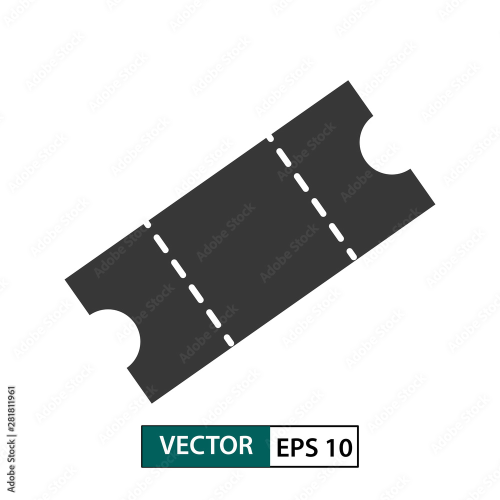 Coupon ticket vector icon. isolated on white. Vector illustration EPS 10 Coupon ticket vector icon. isolated on white. Vector illustration EPS 10