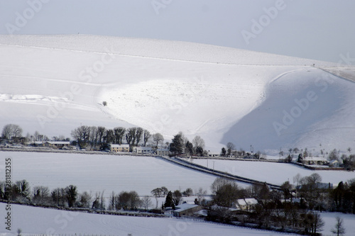Winter snow in the Deverils area of Wiltshire