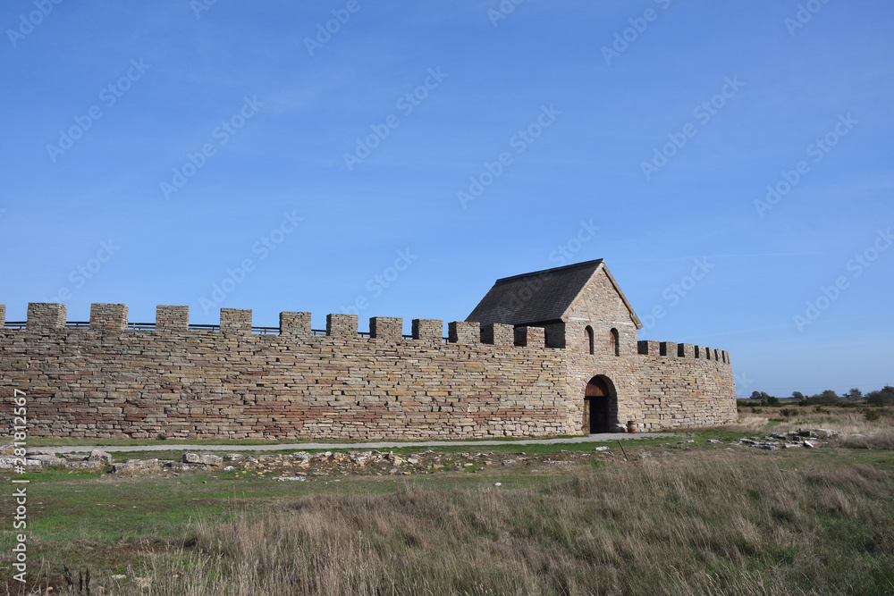 Burg Eketorp in der Stora Alvaret auf der schwedischen Insel Öland