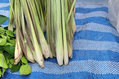 Fresh lemongrass at the market