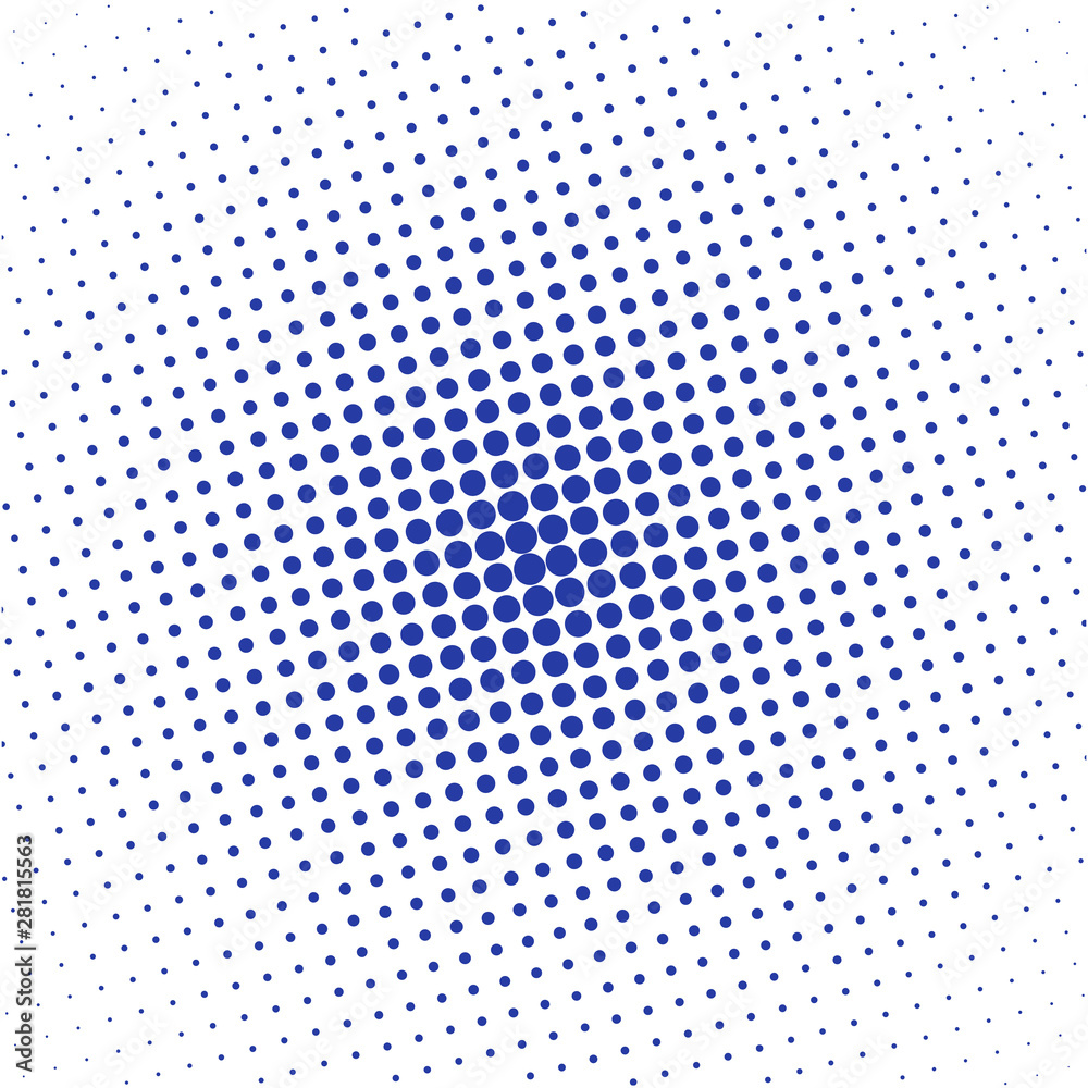 Blue dots on white background  
